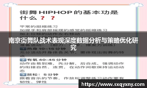 南京街舞队战术表现深度数据分析与策略优化研究